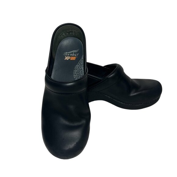 Dansko XP 2.0 Professional Clogs US 6.5 EU 37 Black Leather Comfort Slip On Shoe - Picture 1 of 9
